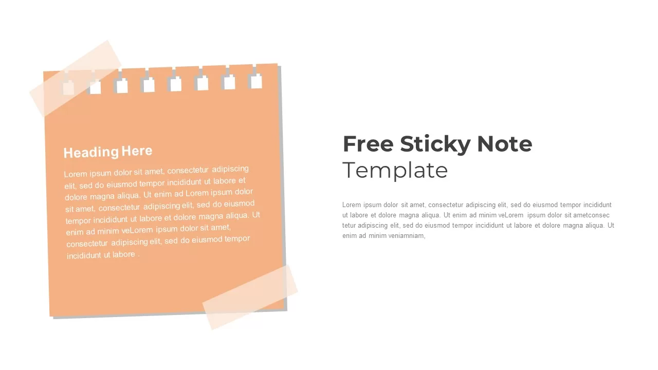 free sticky notes powerpoint templates