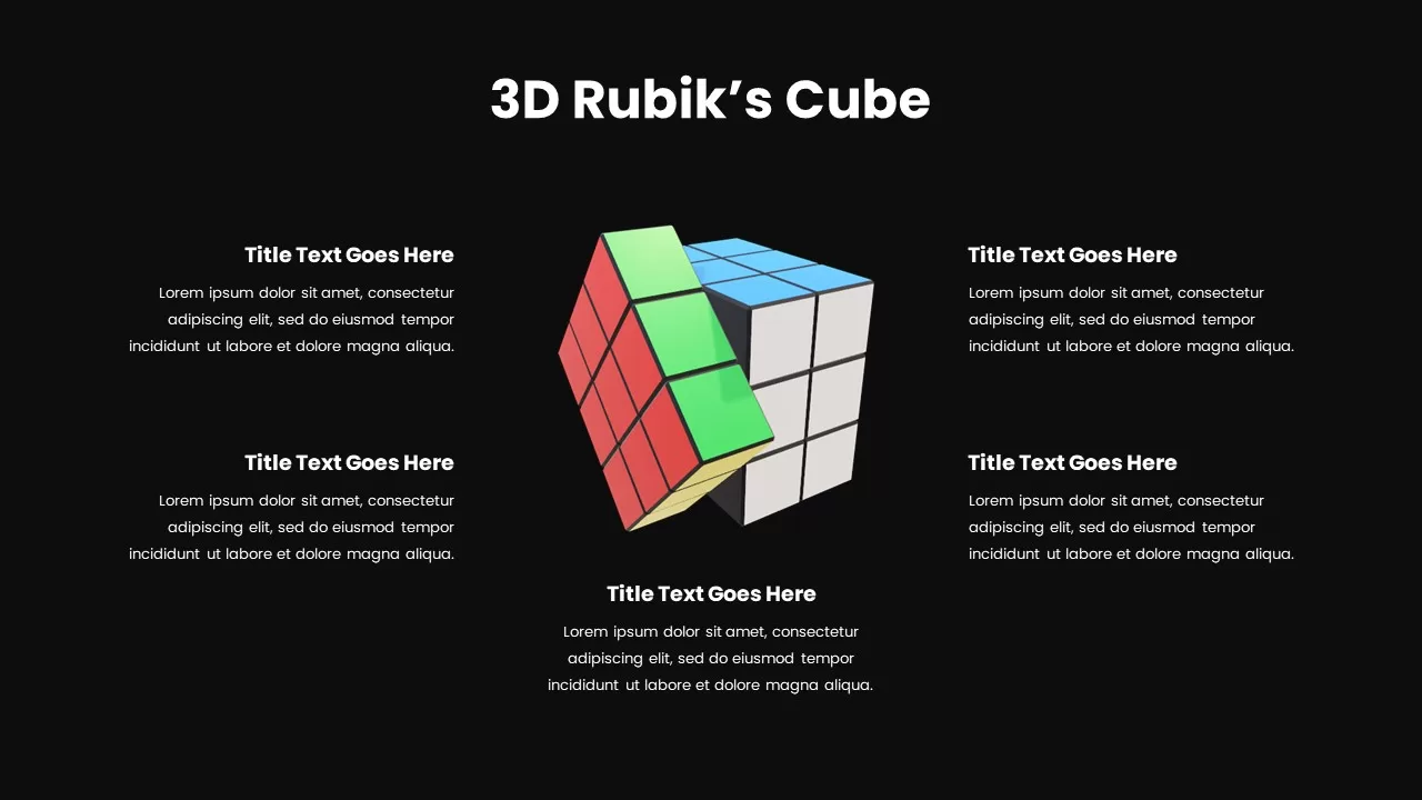 rubik&#039;s cube templaterubiks cube layout, 3d rubiks cube ppt, 3d rubiks cube powerpoint, 3d rubiks cube slide, 3d rubiks cube template