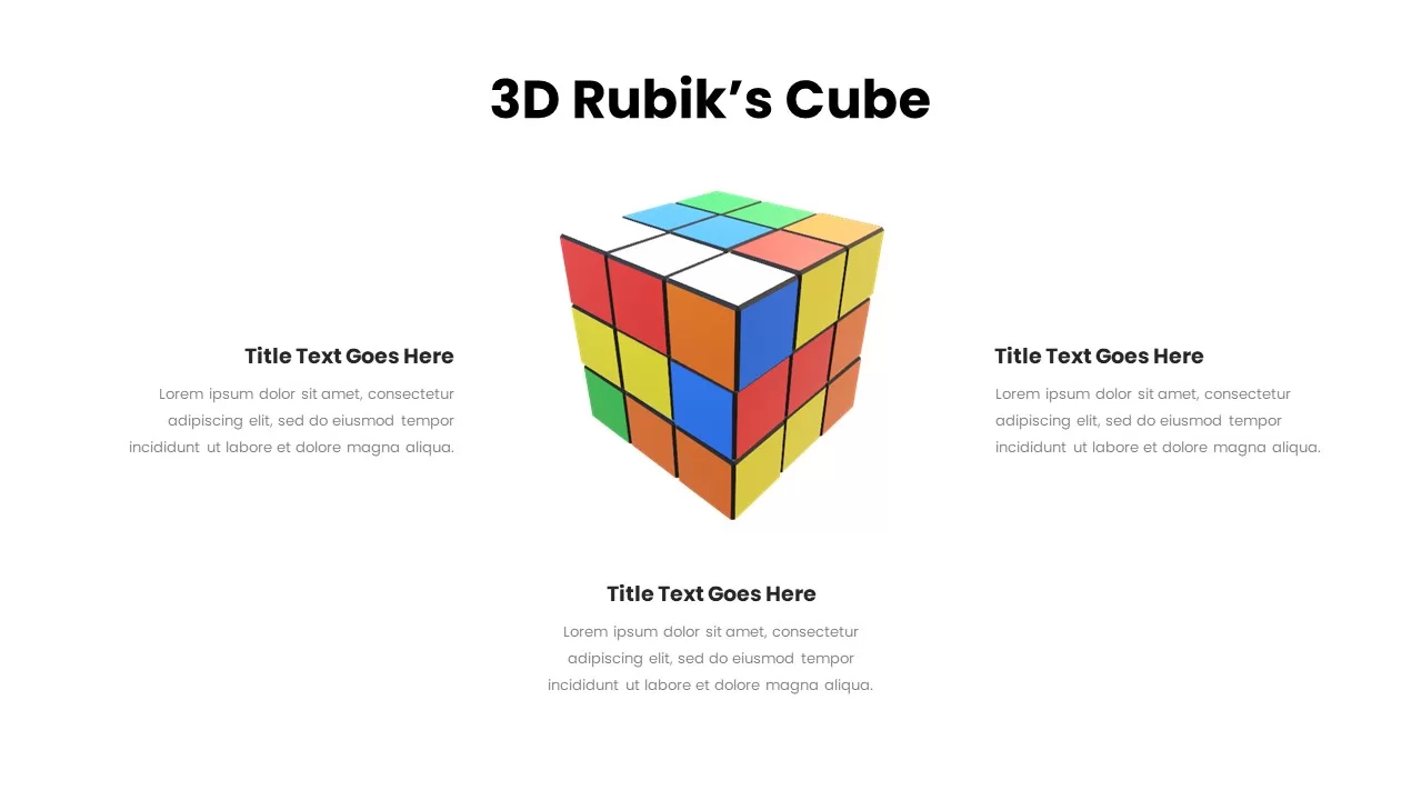 rubiks cube layout, 3d rubiks cube ppt, 3d rubiks cube powerpoint, 3d rubiks cube slide, 3d rubiks cube template