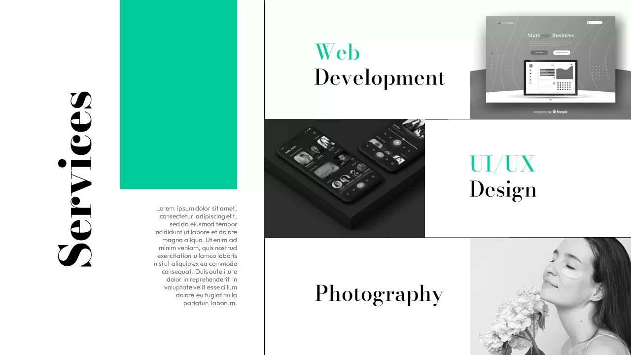 services Creative Portfolio Presentation Template