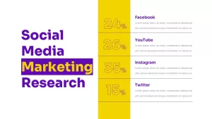 social media marketing research pitch deck template