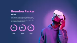 virtual reality team member presentation template