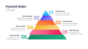 6 Stage Pyramid Template For PowerPoint