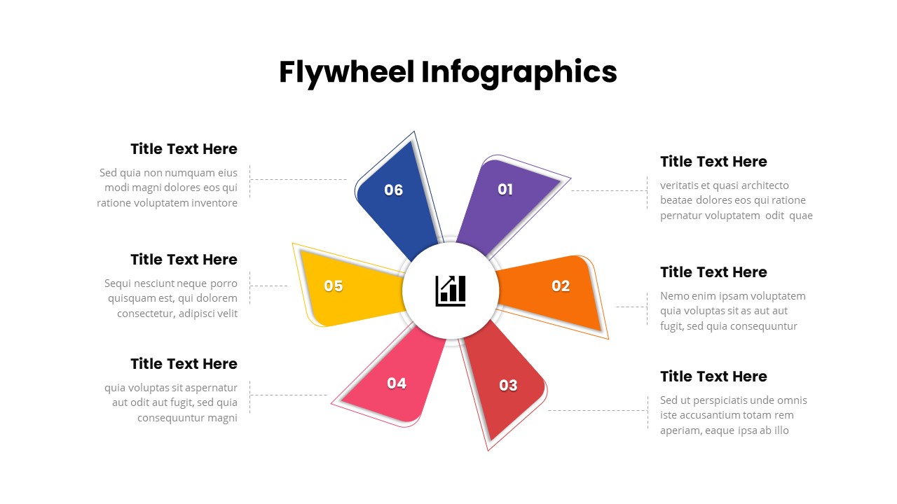 6 Step Flywheel Infographics Template
