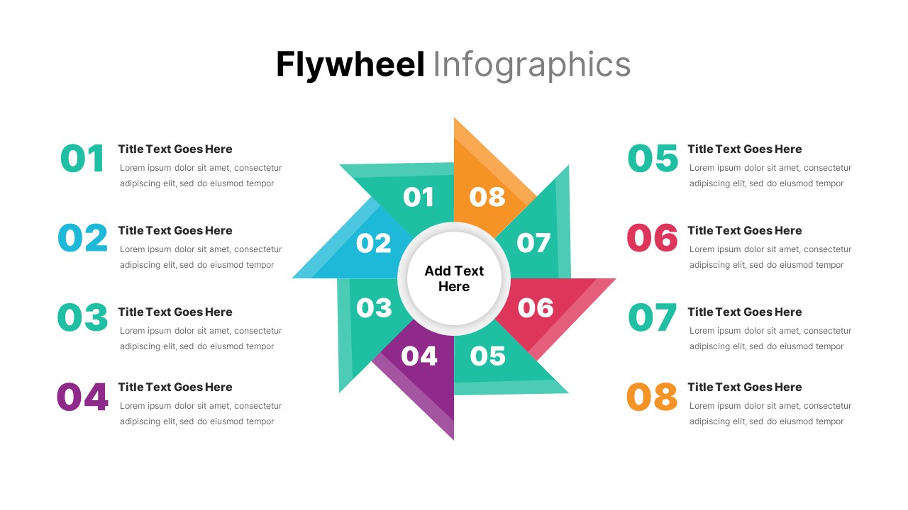 8 Step Flywheel Infographics