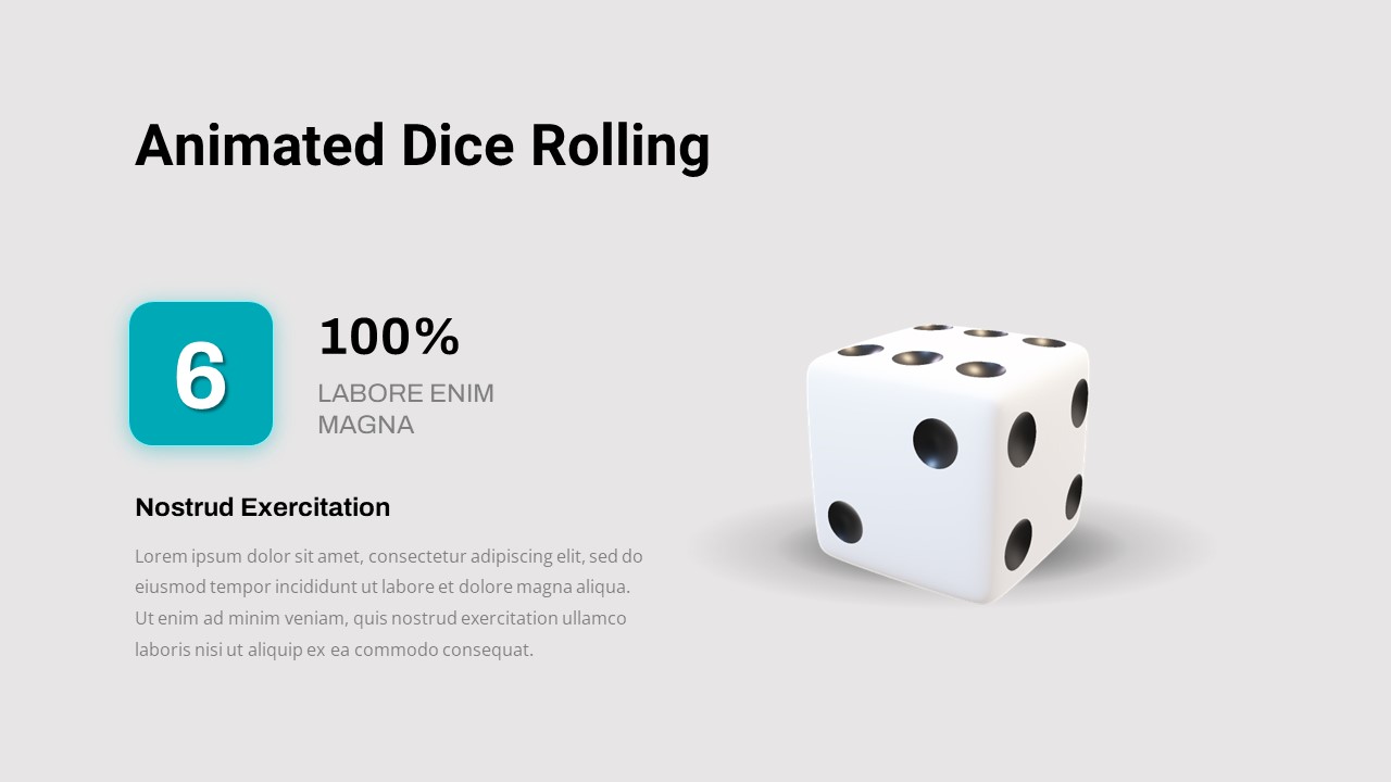 Animated Dice Rolling Template