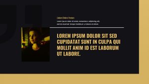 Black and Gold PPT Presentation Template