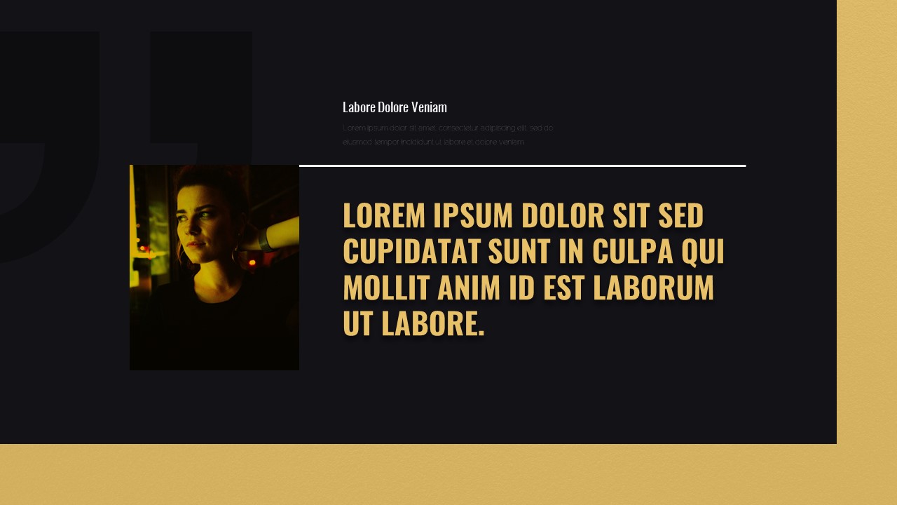 Black and Gold Theme PowerPoint Presentation Template