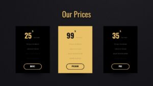 Black and Pricing PowerPoint Presentation Template