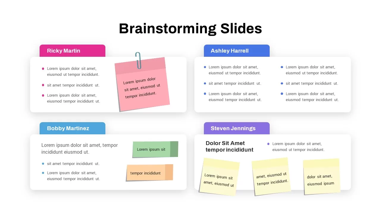 Brainstorming Slide Template