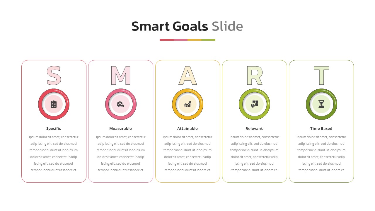 Business Restructure Smart Goals PowerPoint Template