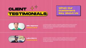 Client Testimonial Presentation Template