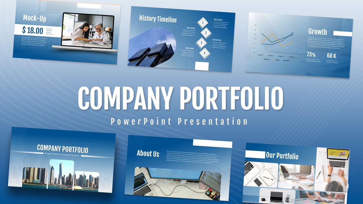 Company Portfolio Powerpoint Presentation Template 6727