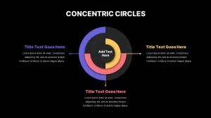 Concentric Circle Infographics Dark