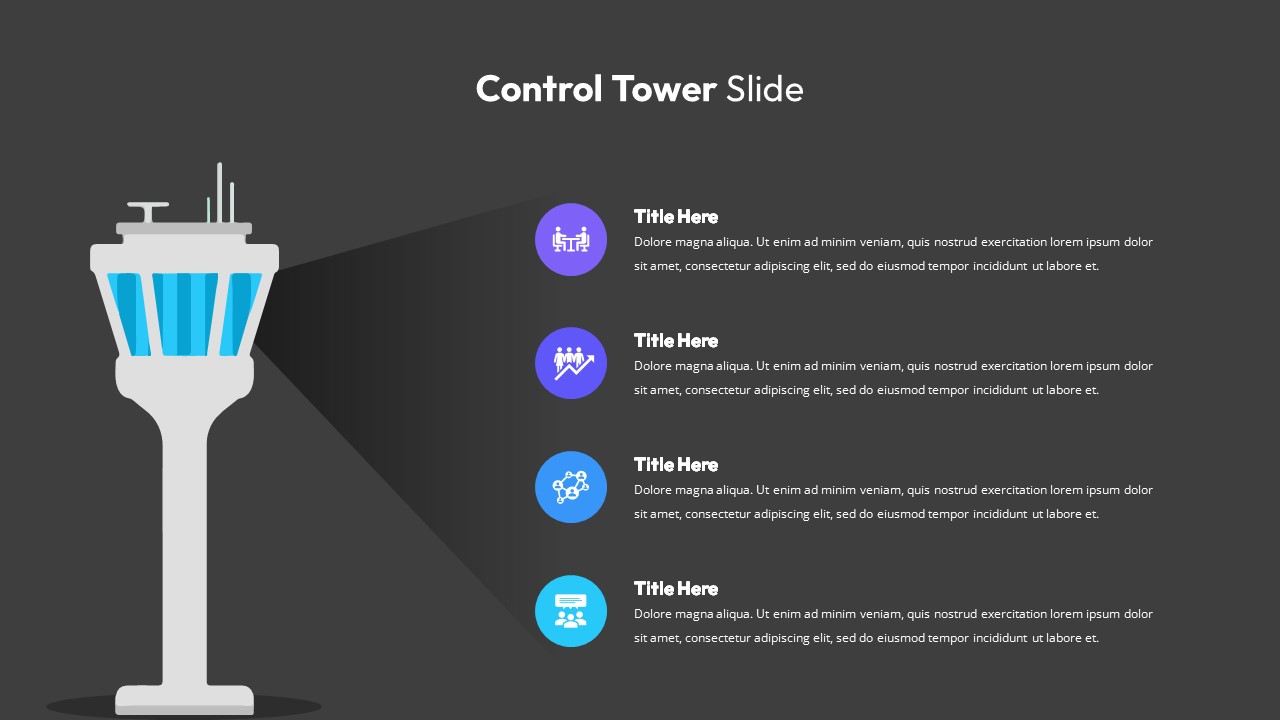 Control Tower Slide infographic