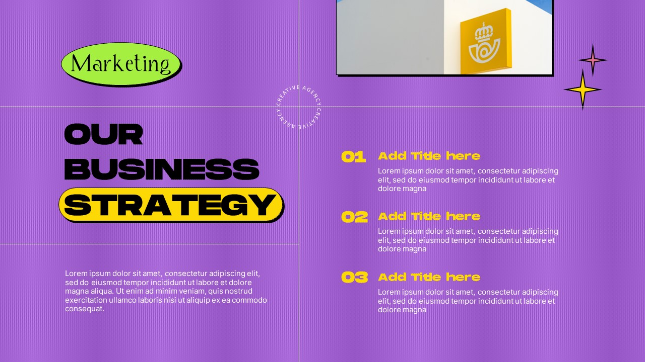 Creative Agency Business Strategy Presentation Template