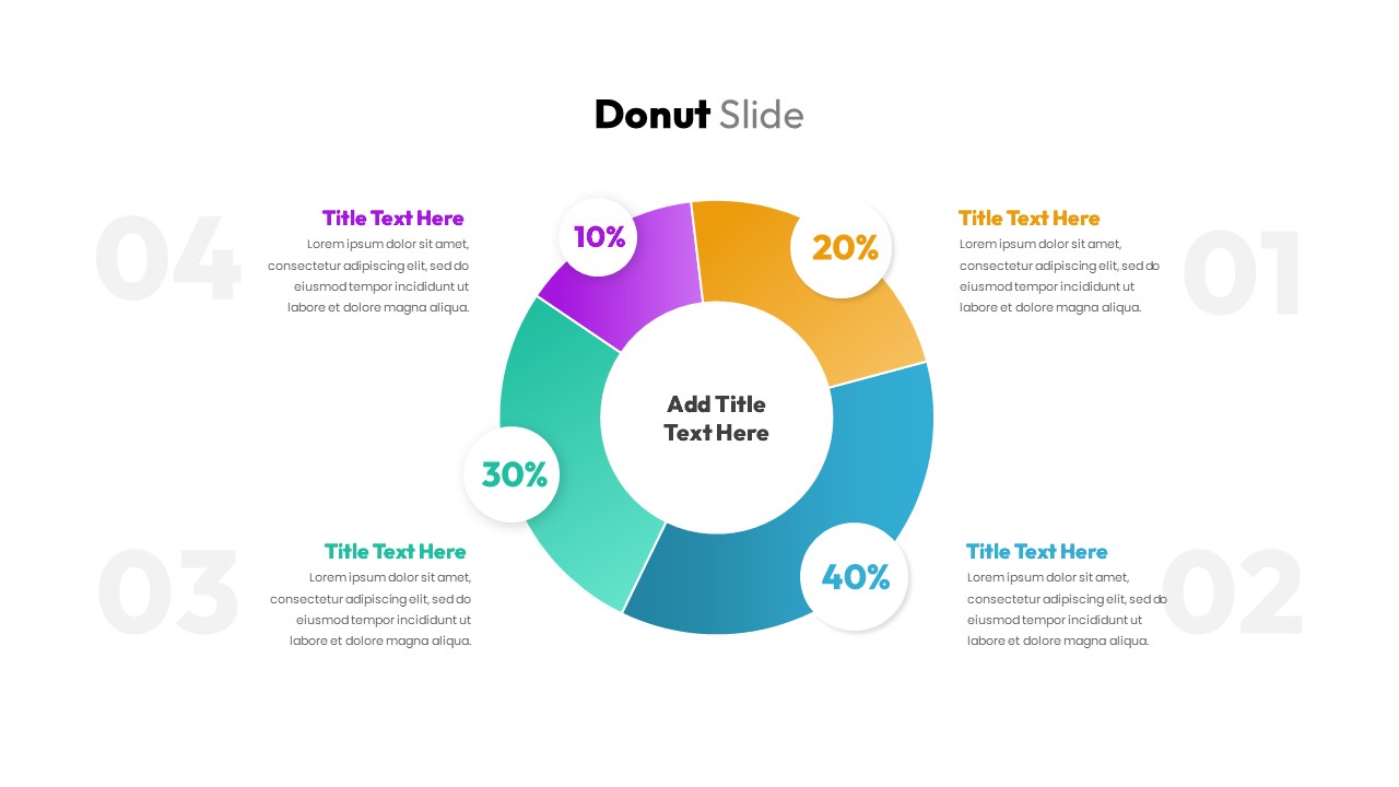 Donut Slide PowerPoint Template SlideBazaar