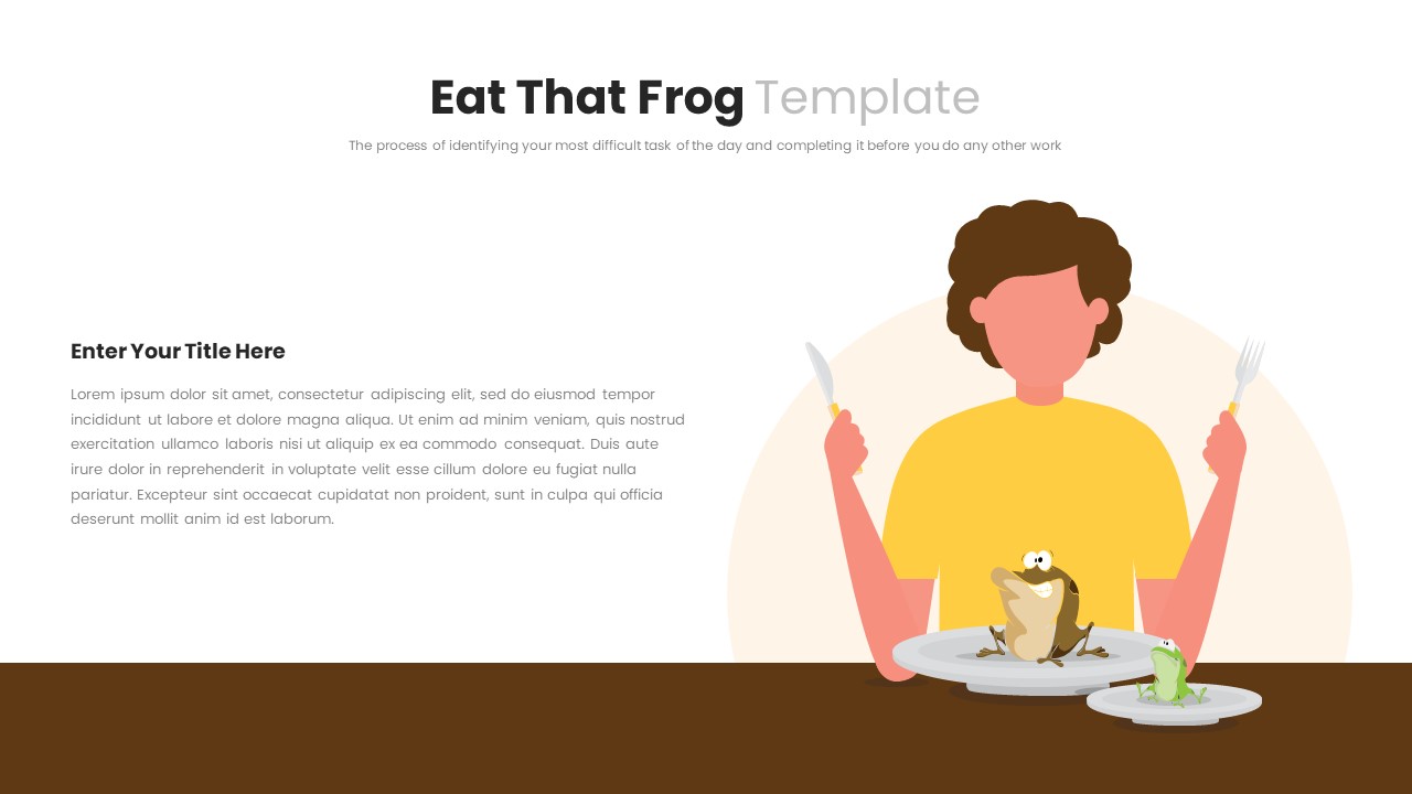 Eat That Frog PowerPoint Template