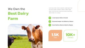 Farm PowerPoint template Diary farm