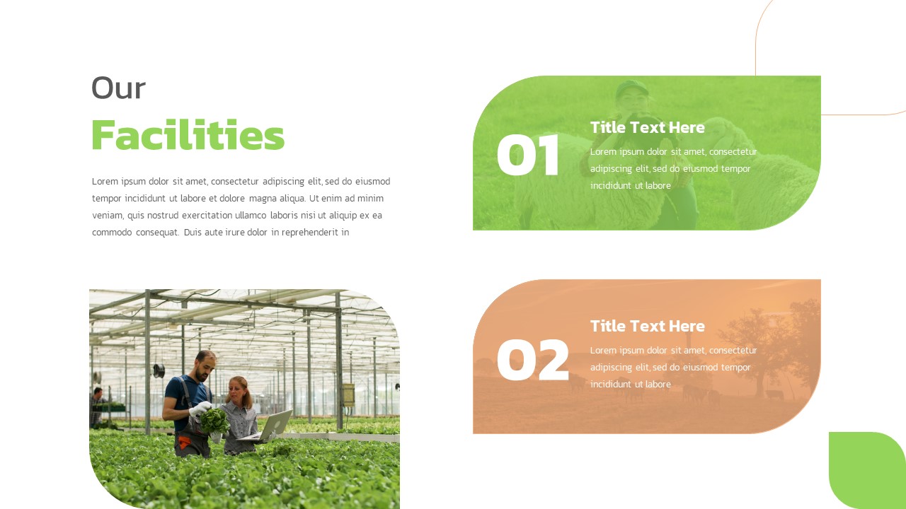 Farm PowerPoint template facilities