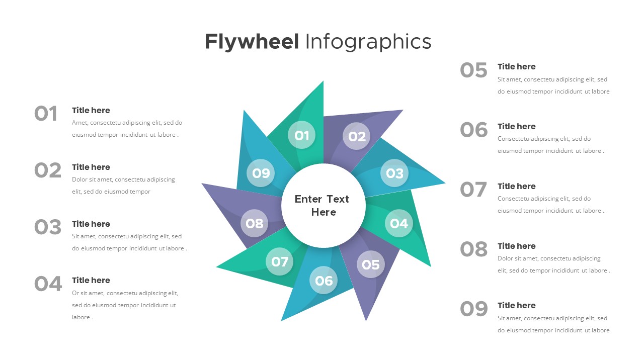 Flywheel Infographics For PowerPoint