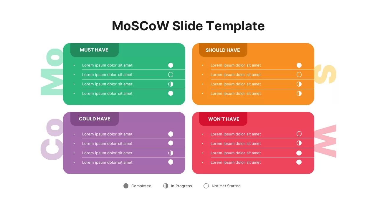 MoSCoW Slide Template