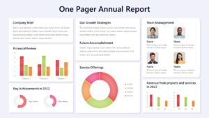 One Pager Annual Report Template