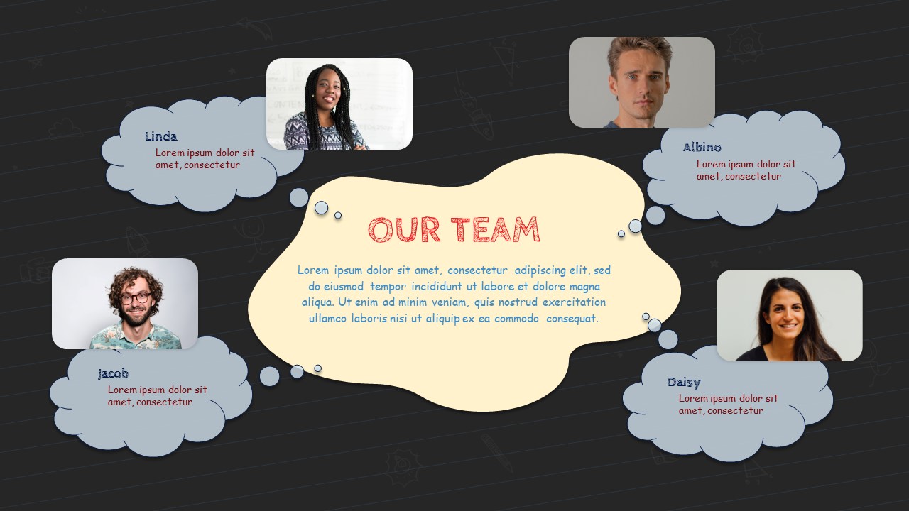 Our Team Slide Template For PowerPoint - SlideBazaar