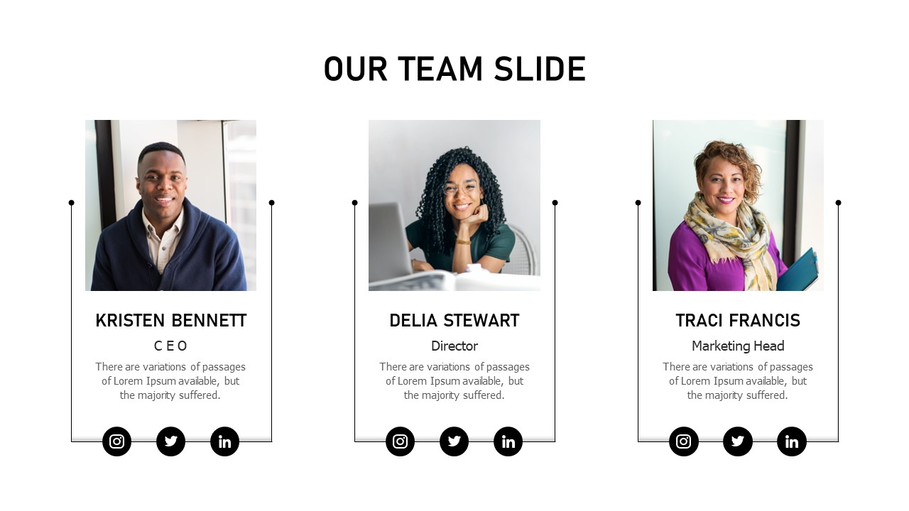 Our Team Slide PowerPoint Template - SlideBazaar