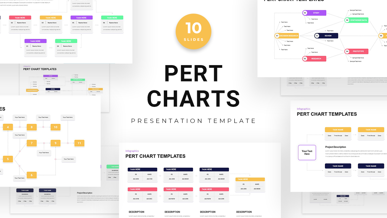 Pert Chart powerpoint templates