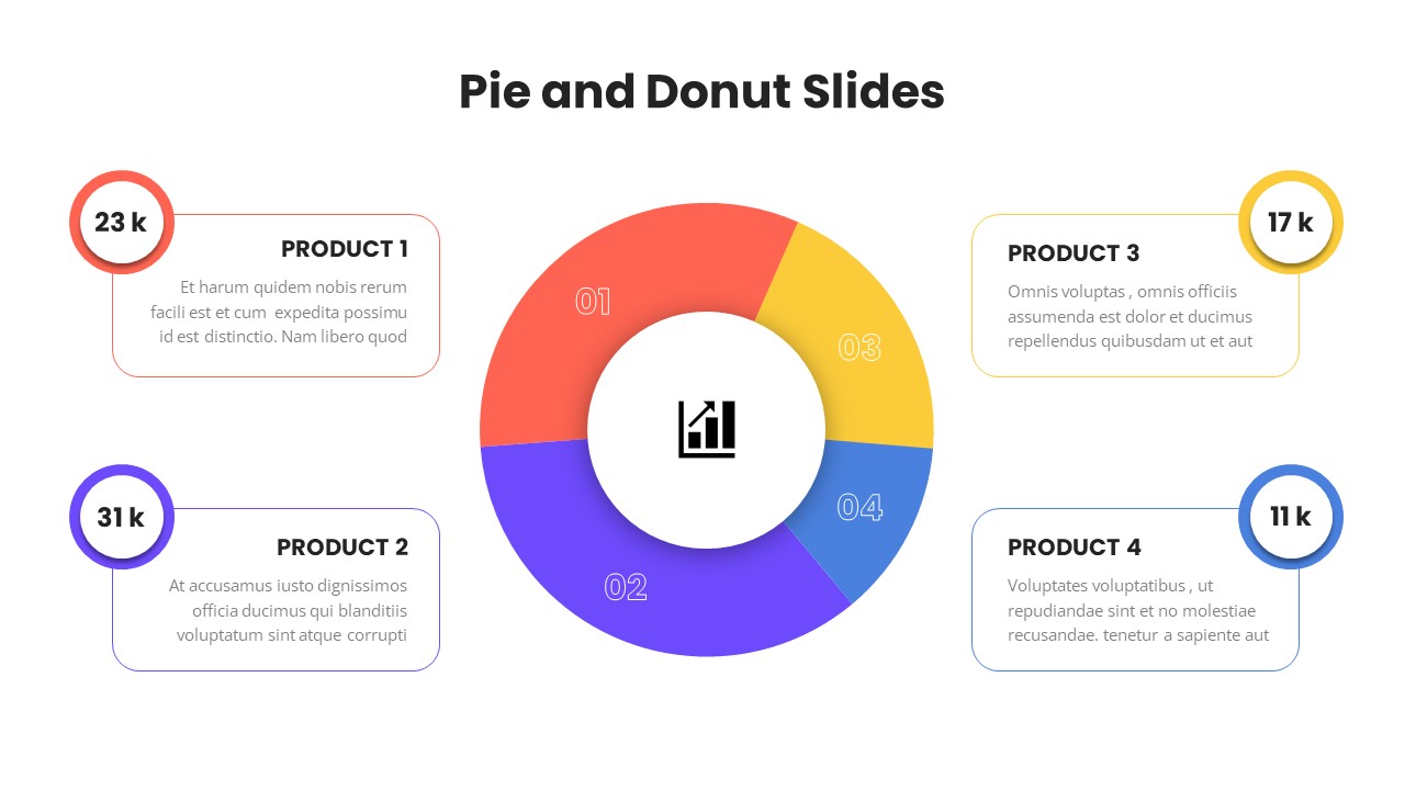 Pie And Donut Slide PowerPoint Template