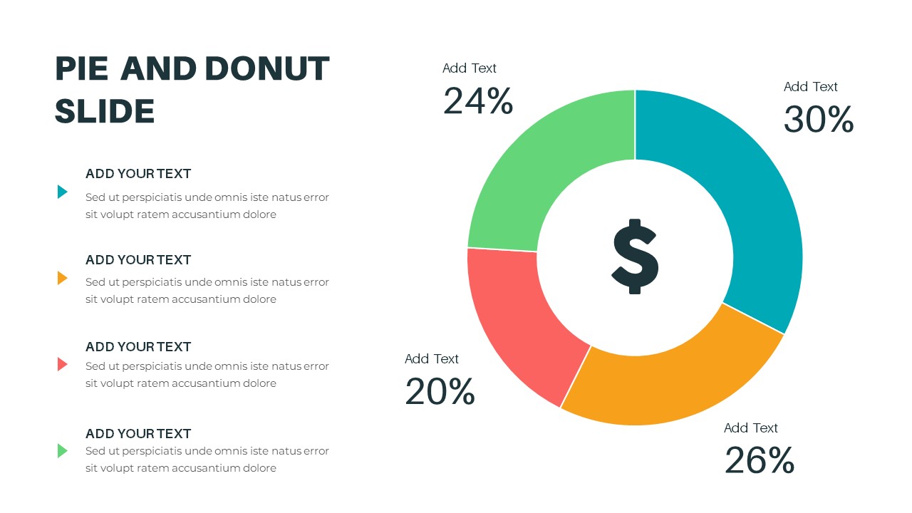 Pie And Donut Slide for PowerPoint