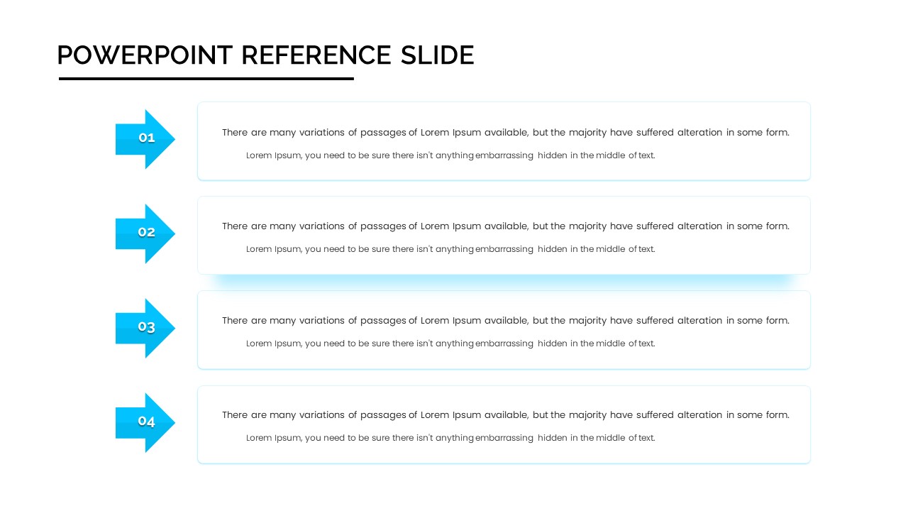 Reference in store powerpoint