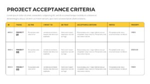 Project Acceptance Criteria Presentation Template