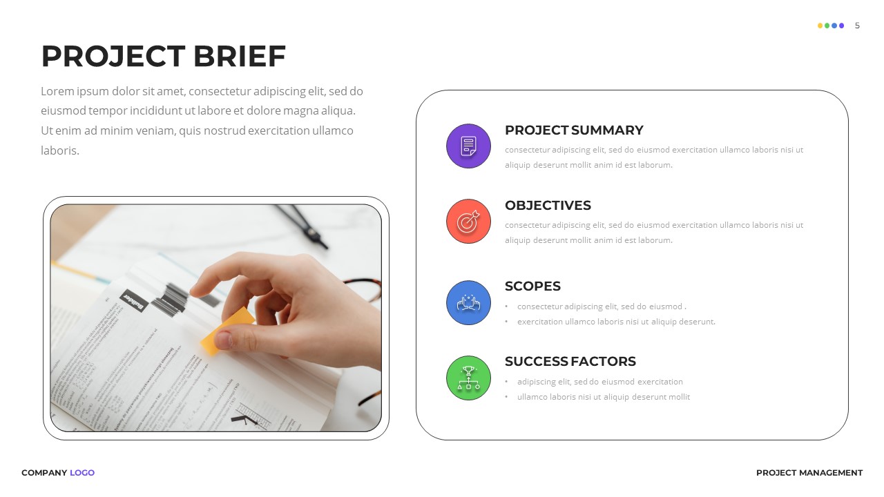 Project Brief Presentation Template