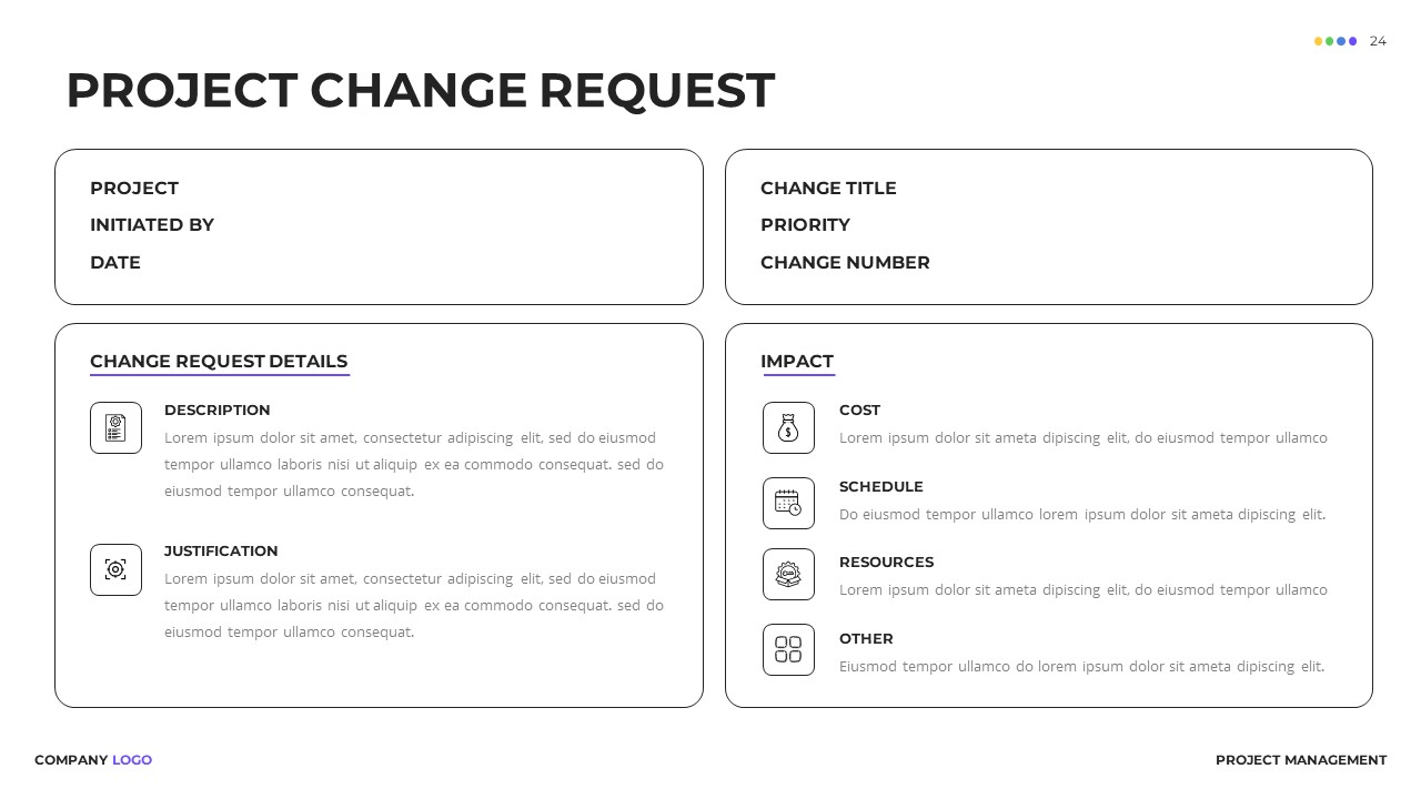 Project Change Presentation Template