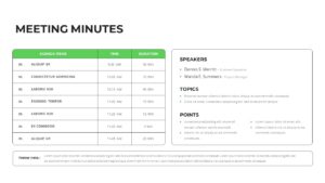 Project Meeting Minutes Presentation Template