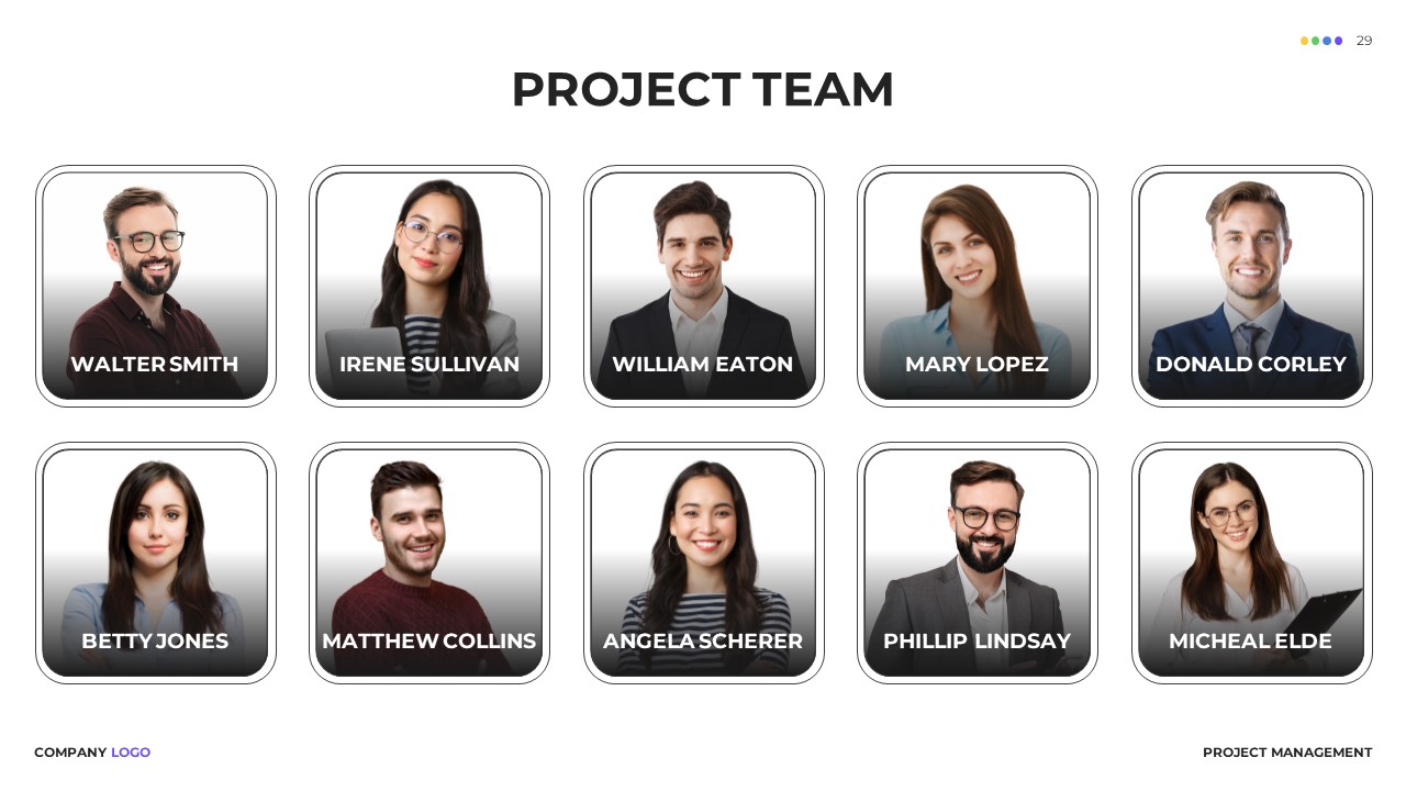 Project Team Presentation Template