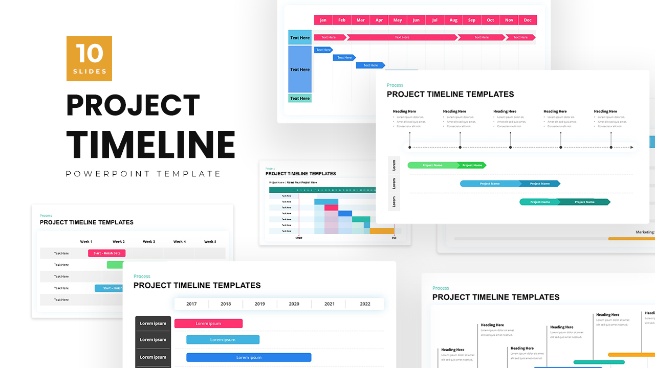 timeline presentation powerpoint template