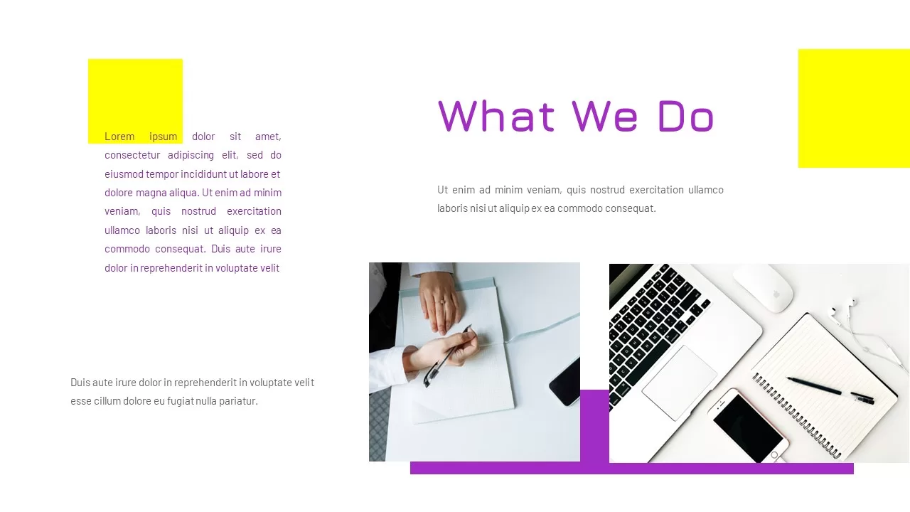 Purple And Yellow Business Presentation4