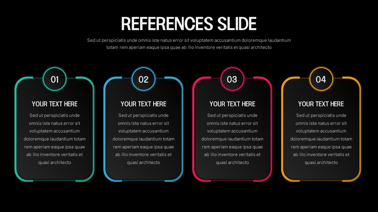 presentation with references