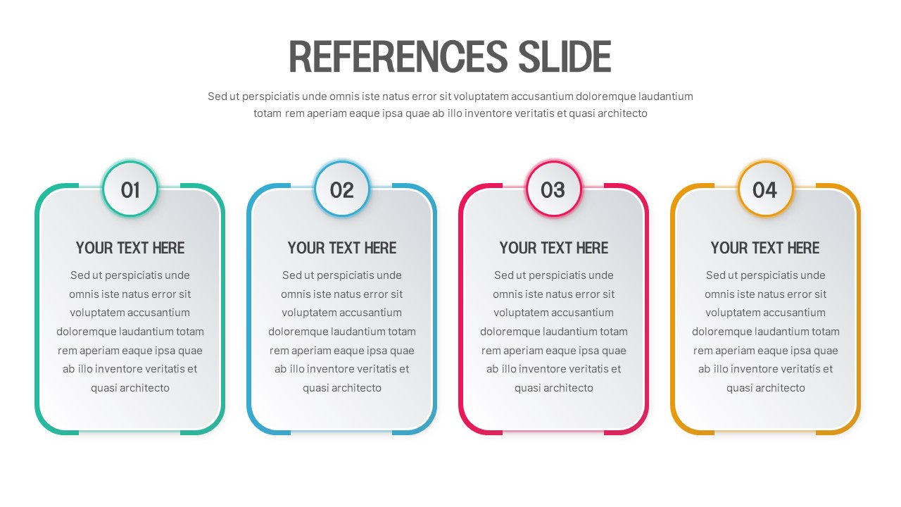 Reference Slide PowerPoint Template