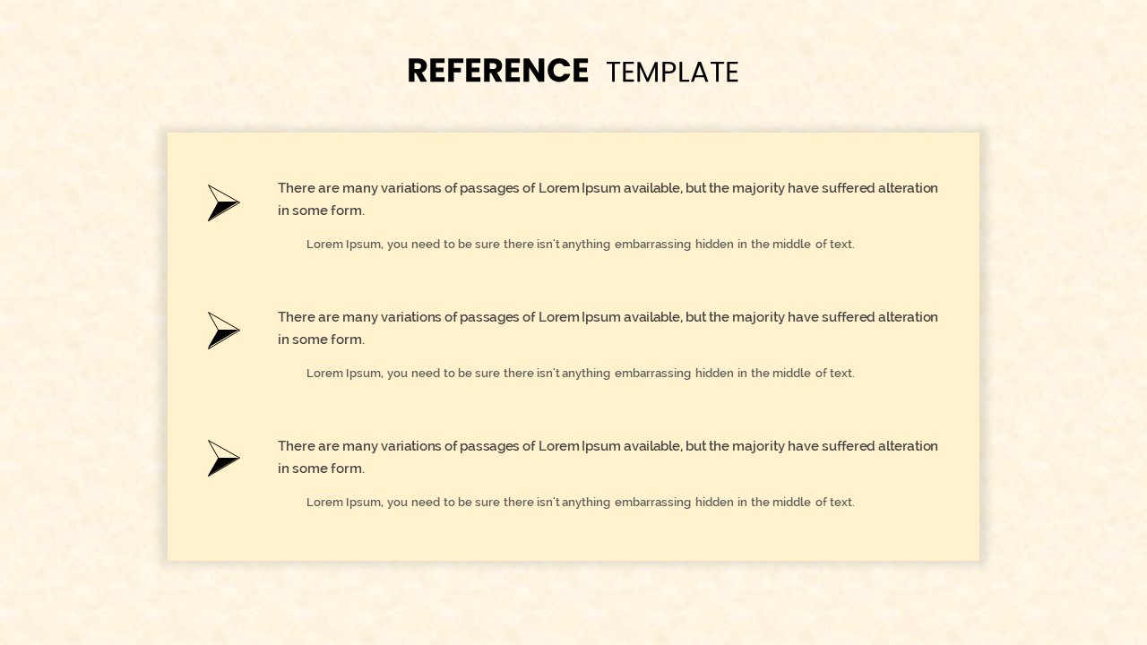 Reference Template