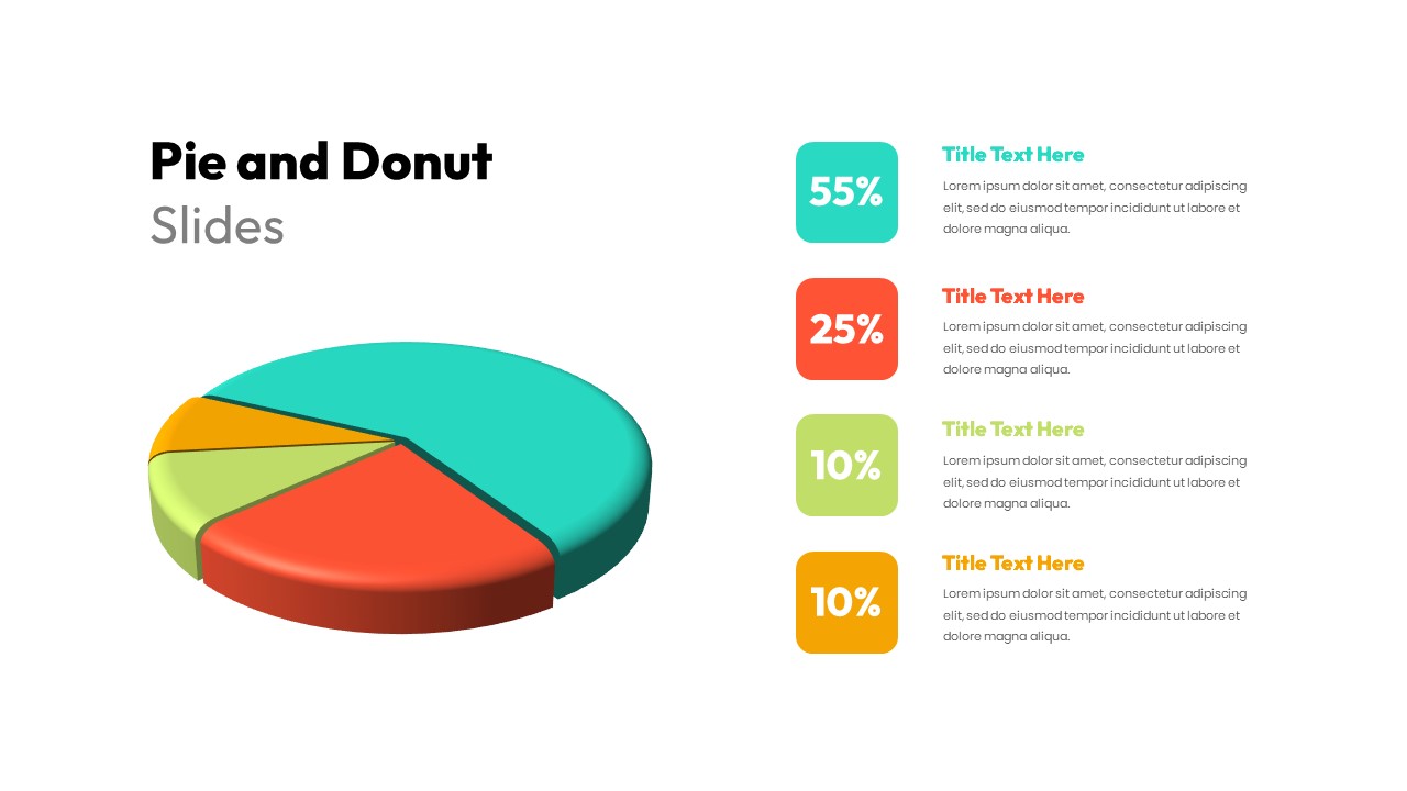 Pie And Donut PowerPoint Template