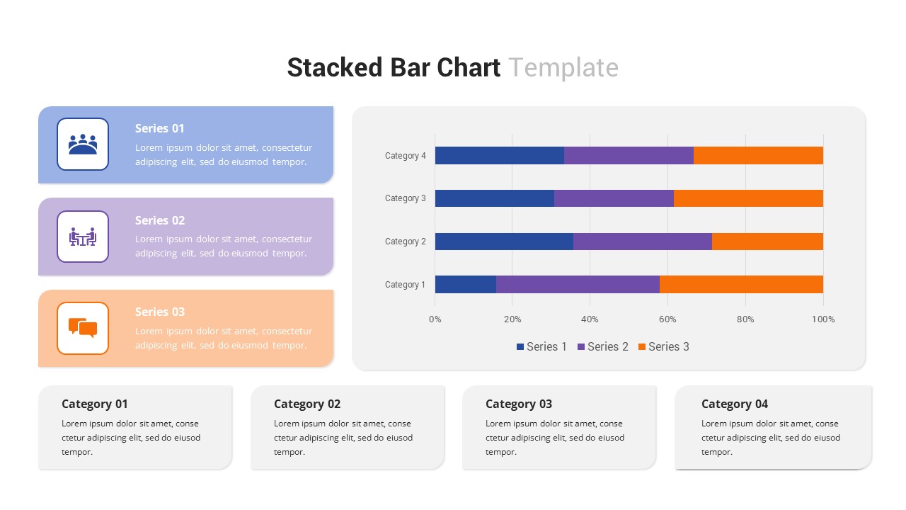 Stacked Bar Chart Template For PowerPoint