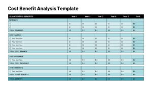 cost benefit analysis table template-2942