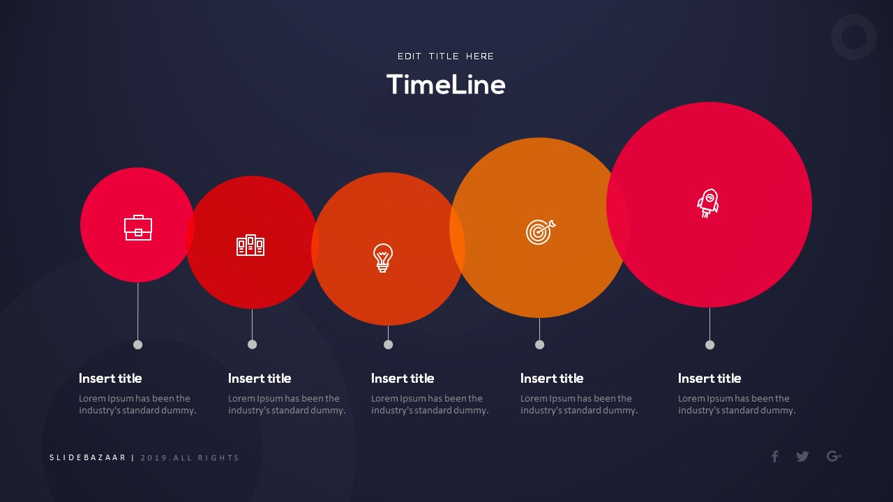 free business powerpoint template timeline