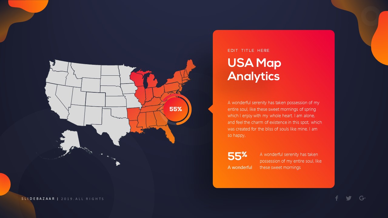 free business powerpoint templates USA map