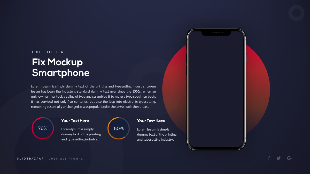 free business powerpoint templates smarphone mockup