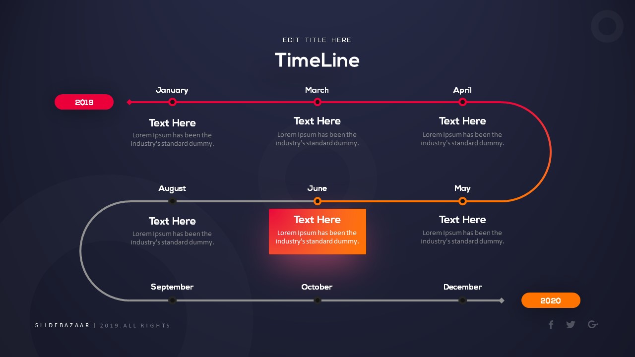 free business powerpoint templates timeline
